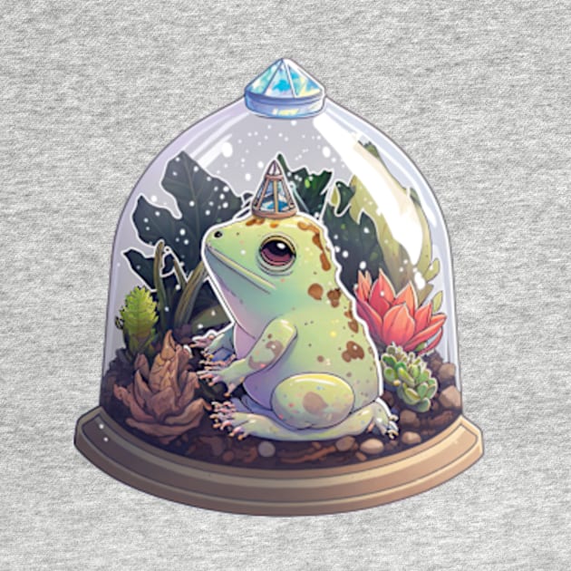 Wizard Frog in a Terrarium by larfly